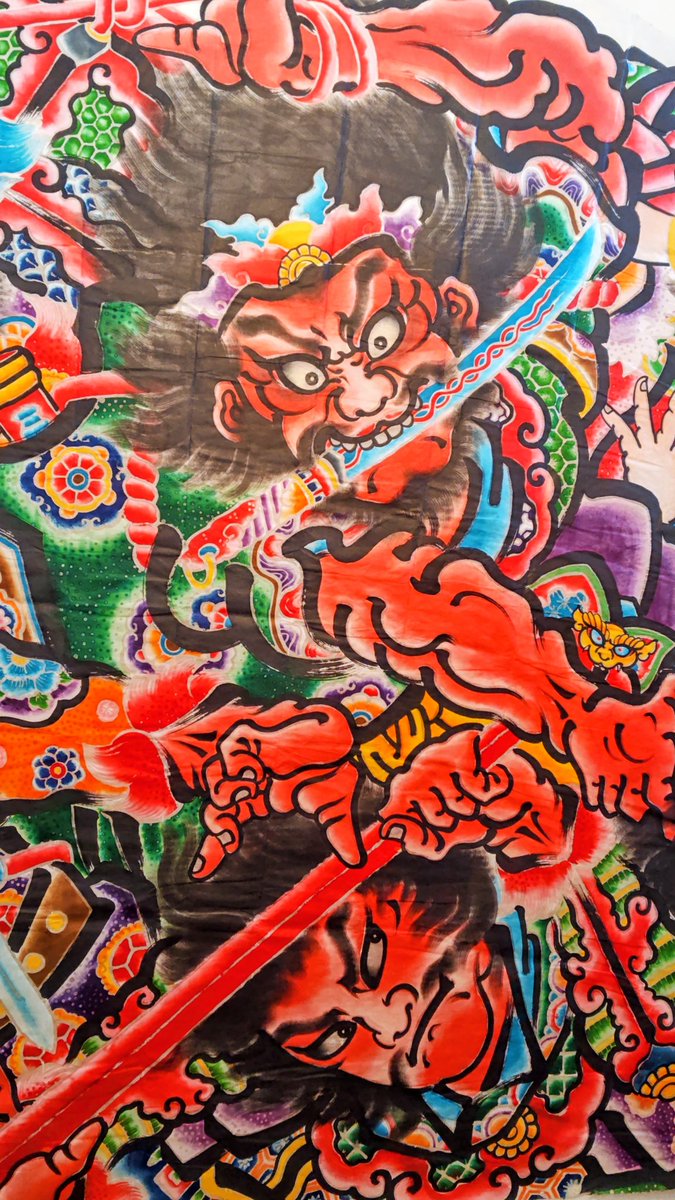 ねぷた絵 山崎恒雄氏（青森県黒石市） ねぷた絵 山崎恒雄氏（青森県