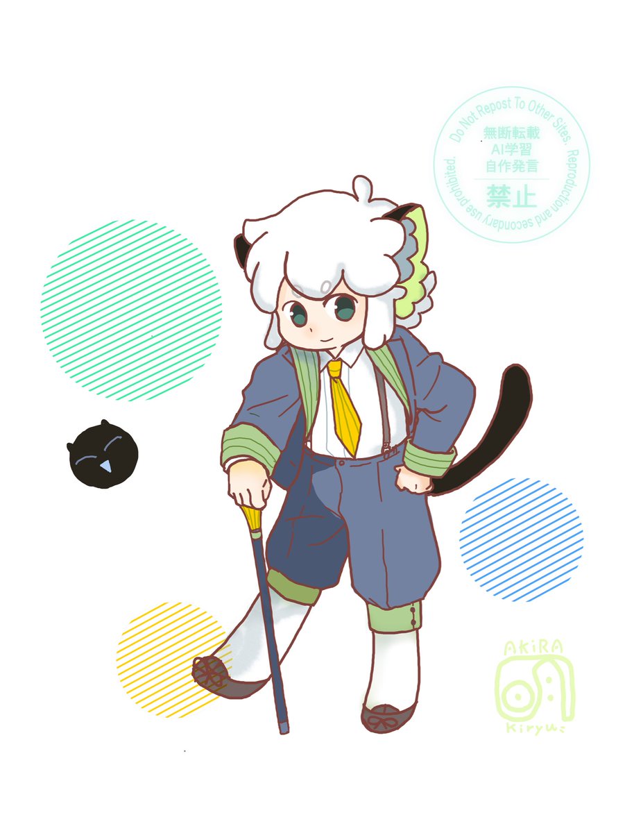 ぴくすけのお題から、小黒誕生日アクスタの模写。 元のイラストは