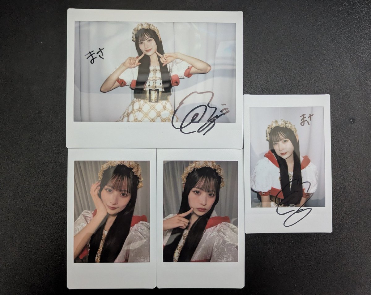 クリスマスオン特のチェキ届いた！ 約1年ぶりのサイン入りチェキも