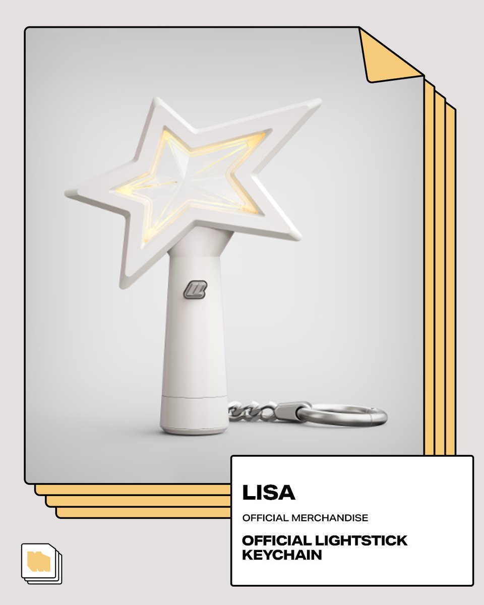 🎉販売開始🎉 BLACKPINK LISA - OFFICIAL LIGHTSTICK KEYCHAIN お求め