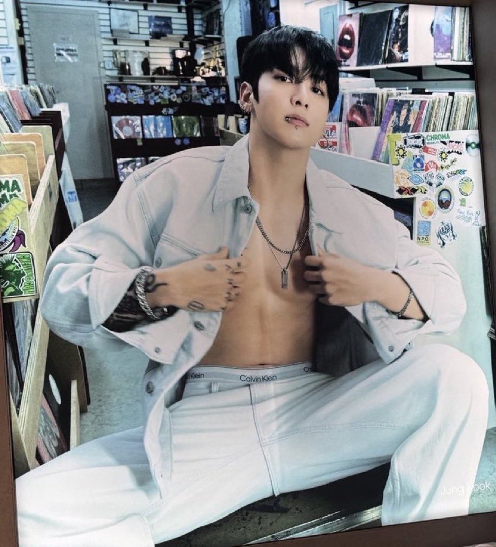 Jungkook looks so insanely perfect in the new Calvin Klein posters