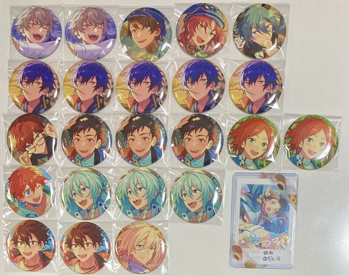 交換】あんスタ テーマスカウト缶バッジ 2022summer idol 譲→晃牙 翠