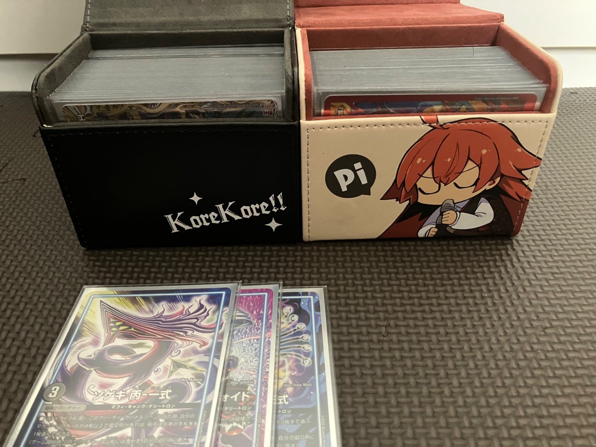 デュエプレフェスのデッキケース2種、クロニクルデッキのデッキケース