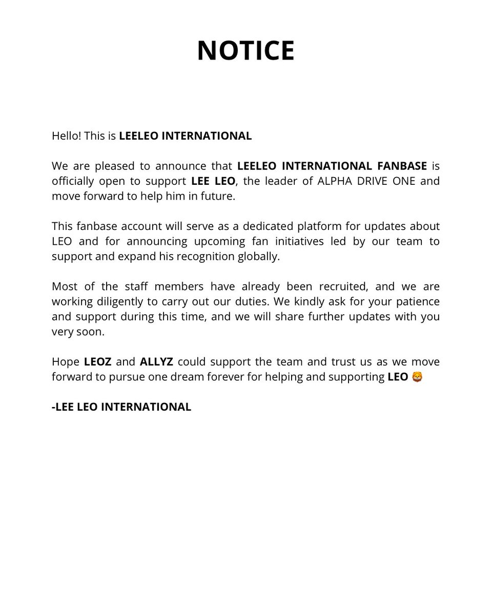 As long as days rise and nights fall, We are LEOZ. I sincerely