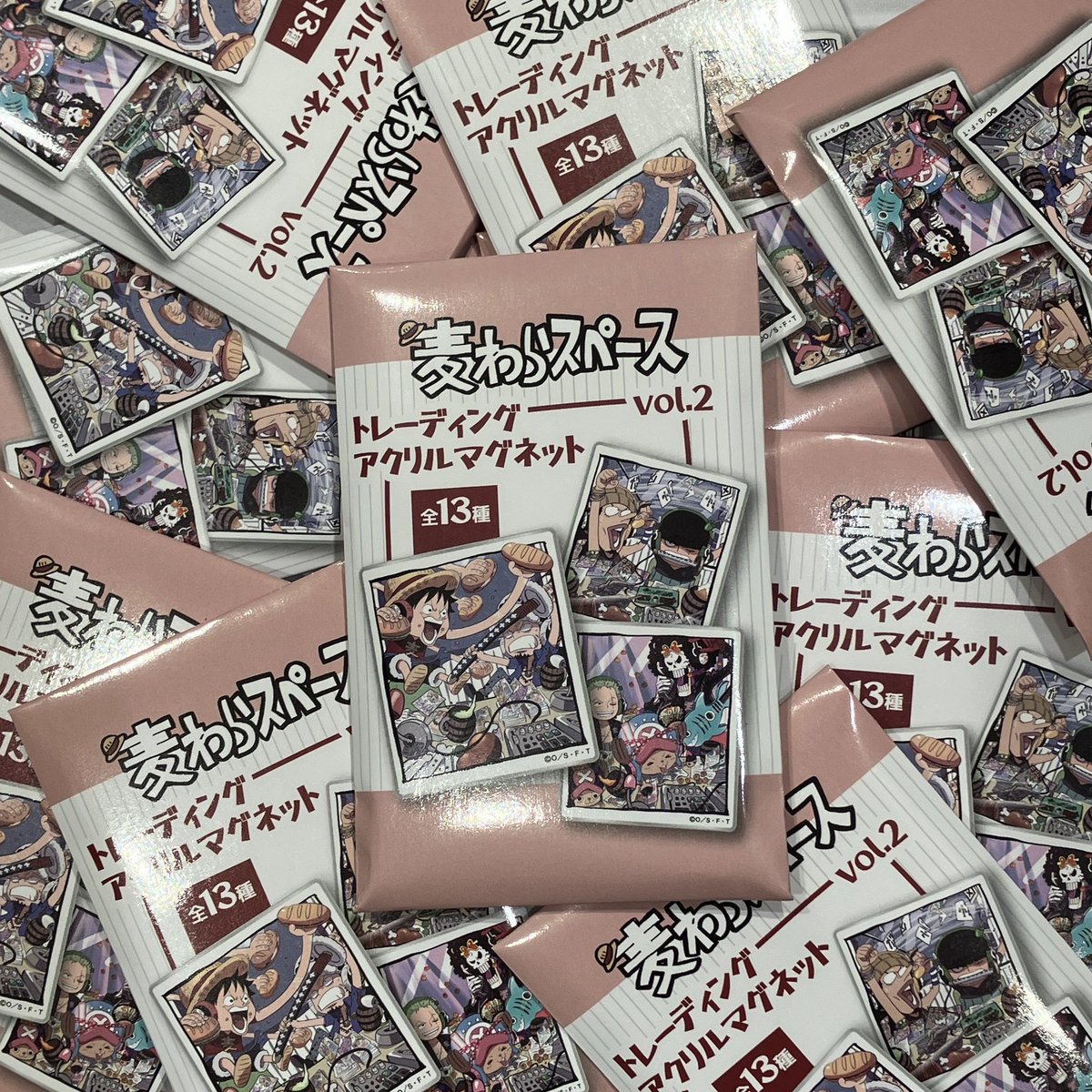 おすすめ】 麦わらスペース トレーディングアクリルマグネット (全13種