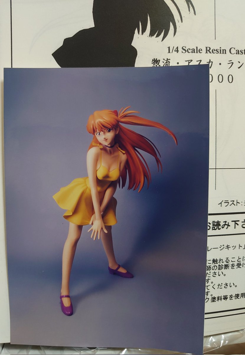 今日のエヴァグッズ アスカのガレキ 1/4スケールなので結構大きめです