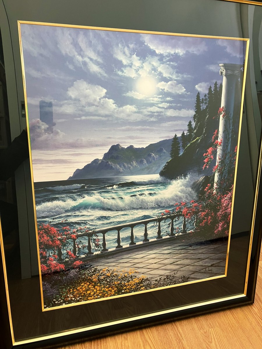 本日絵画が入荷しました！！ アンソニー•キャセイ作の美しい背景画と