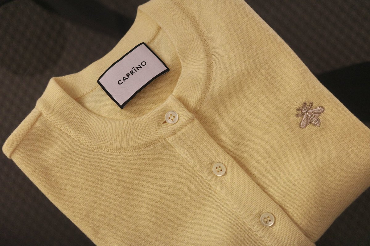 今日は暖かい日だったので、CAPRINO(@caprino_jp )のパウダーイエロー