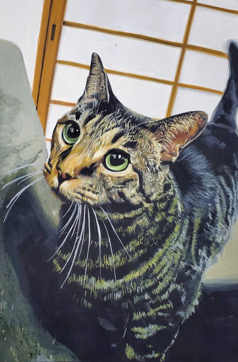 うわ！！ この絵を見たことある私でも「山田さん猫飼い始めたの？」と