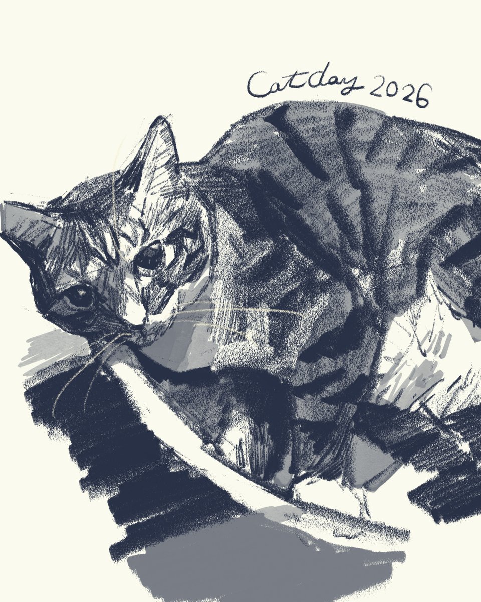 ねこのみなさん、ねこと暮らすみなさん、ねこの日おめでとうございます