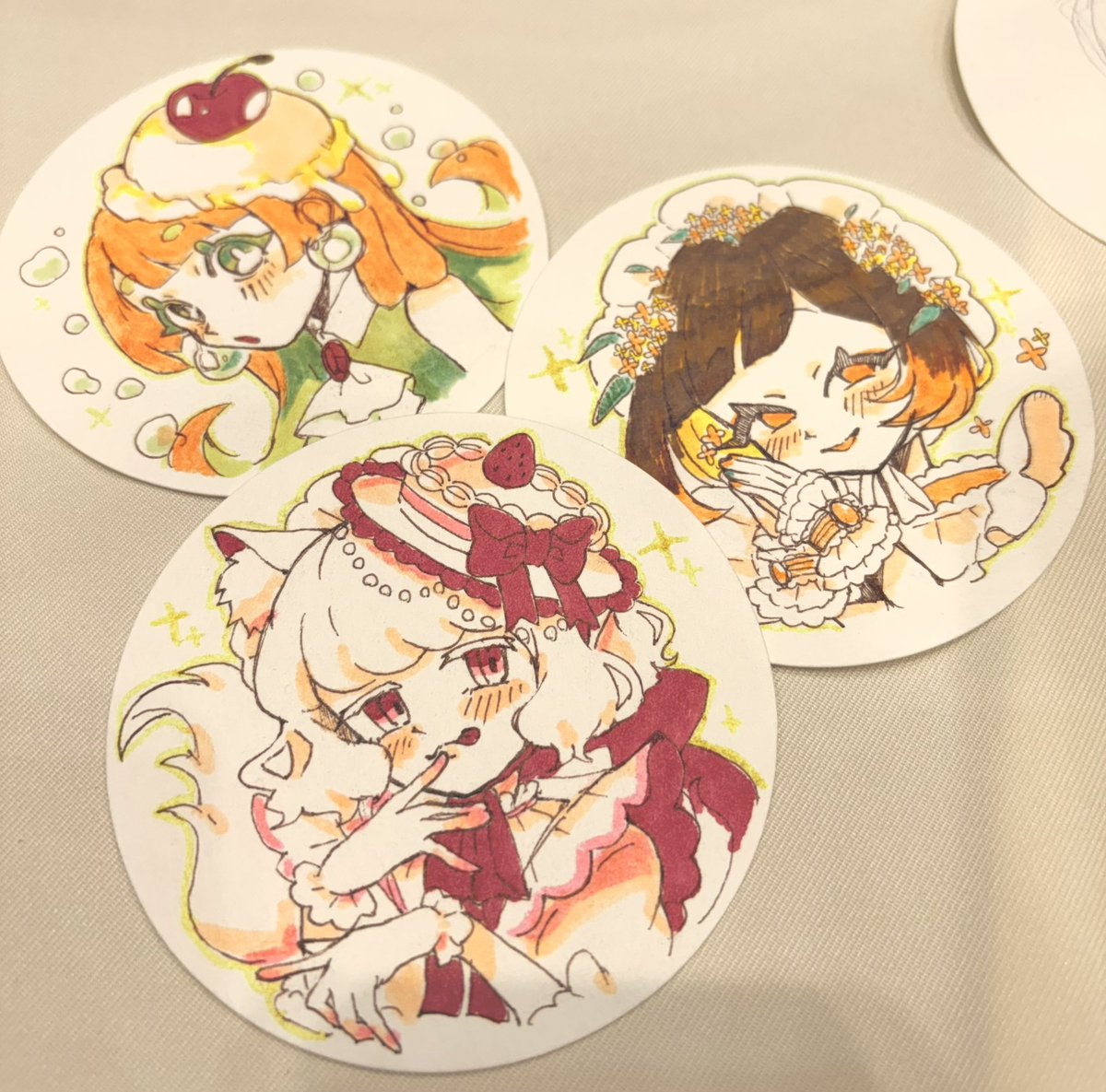 まんまる原画も置いてます！ 猫ちゃんが増えました🐱