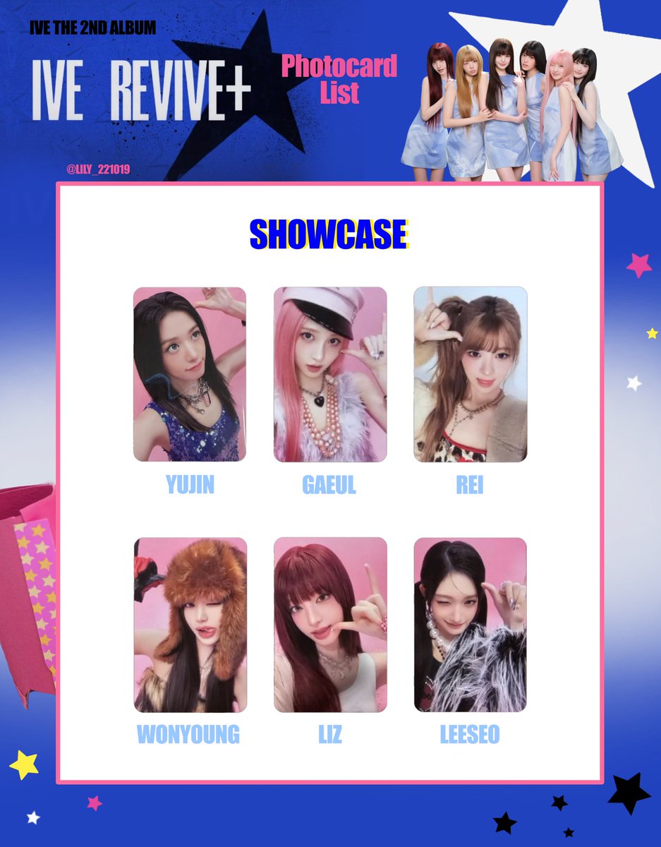 IVE【 REVIVE+ 】 全員 トレカ 特典 一覧 ✧⁎⁺ 💙💫 BENEFIT Photocard