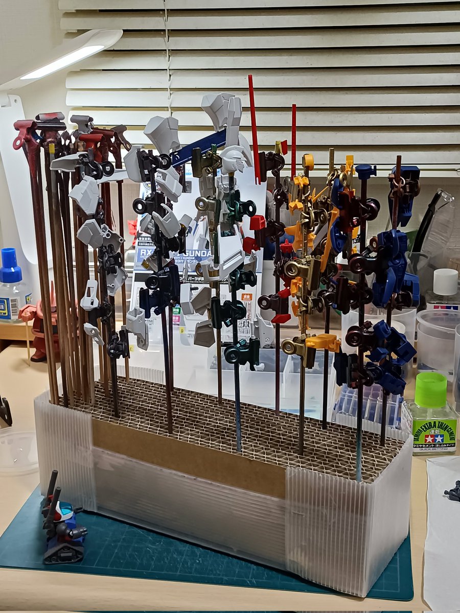 終了〜！今日は分解→塗装串セットまで🛠️😅🛠️さて、そろそろ次の