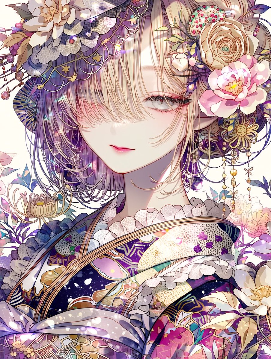 紫苑の微笑】 ー咲き誇る、静かな誇りー