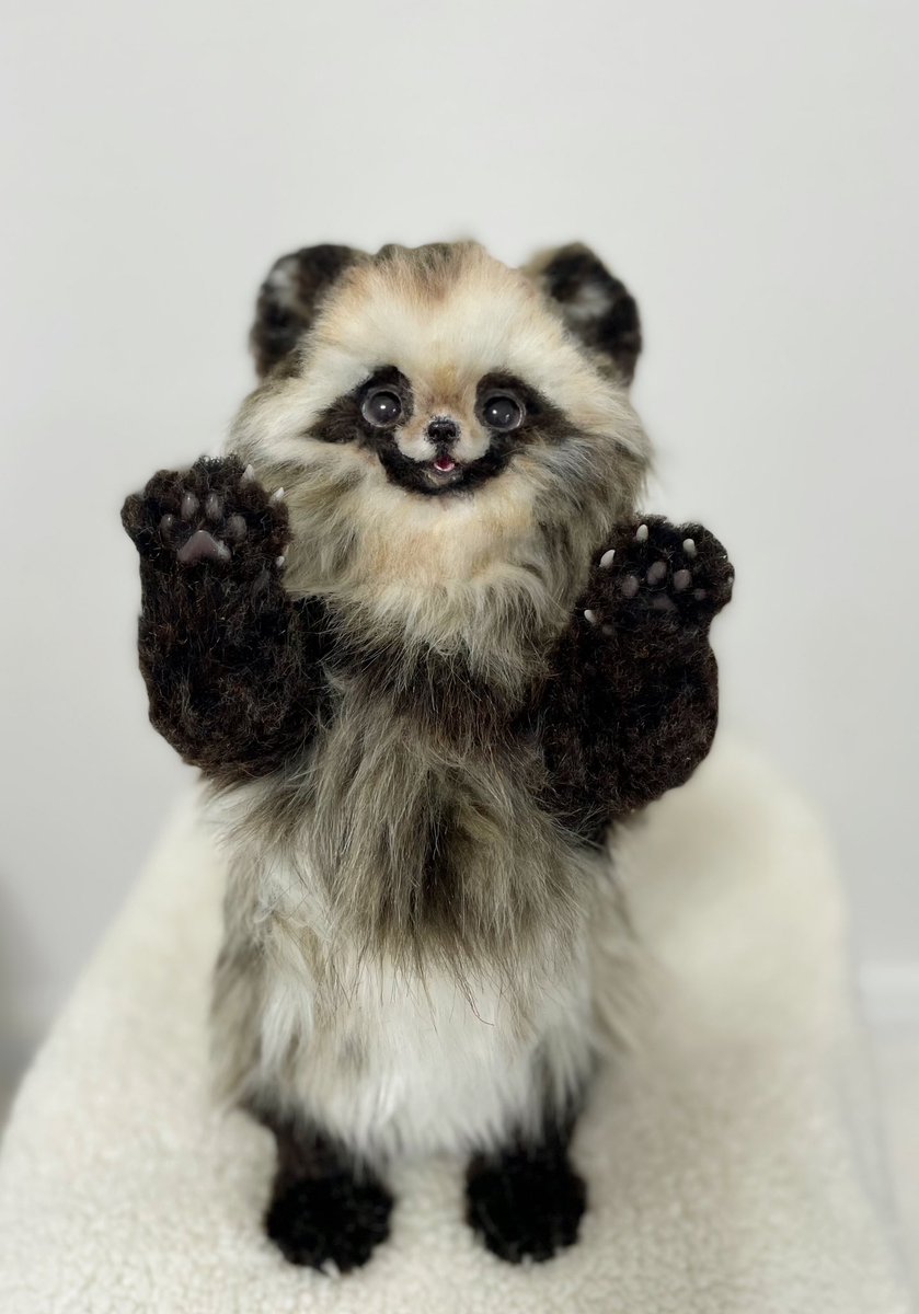 たぬき帽子の狸さん💫 明日2/27夜9時頃まで🍃🐾 #狸 #アートドール