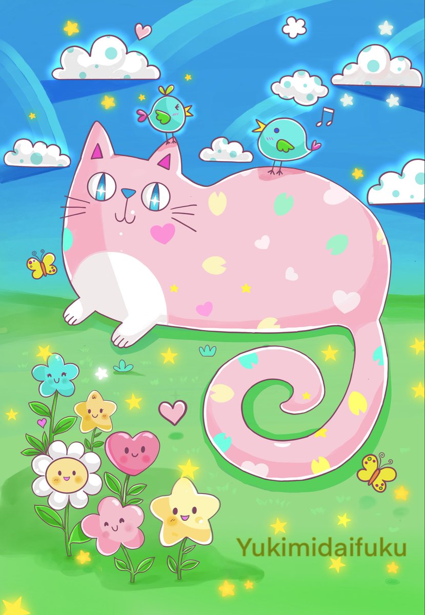 ✨🌸「しあわせな魔法の場所」🌸✨ #OCイラスト #絵描きさんと繋がり