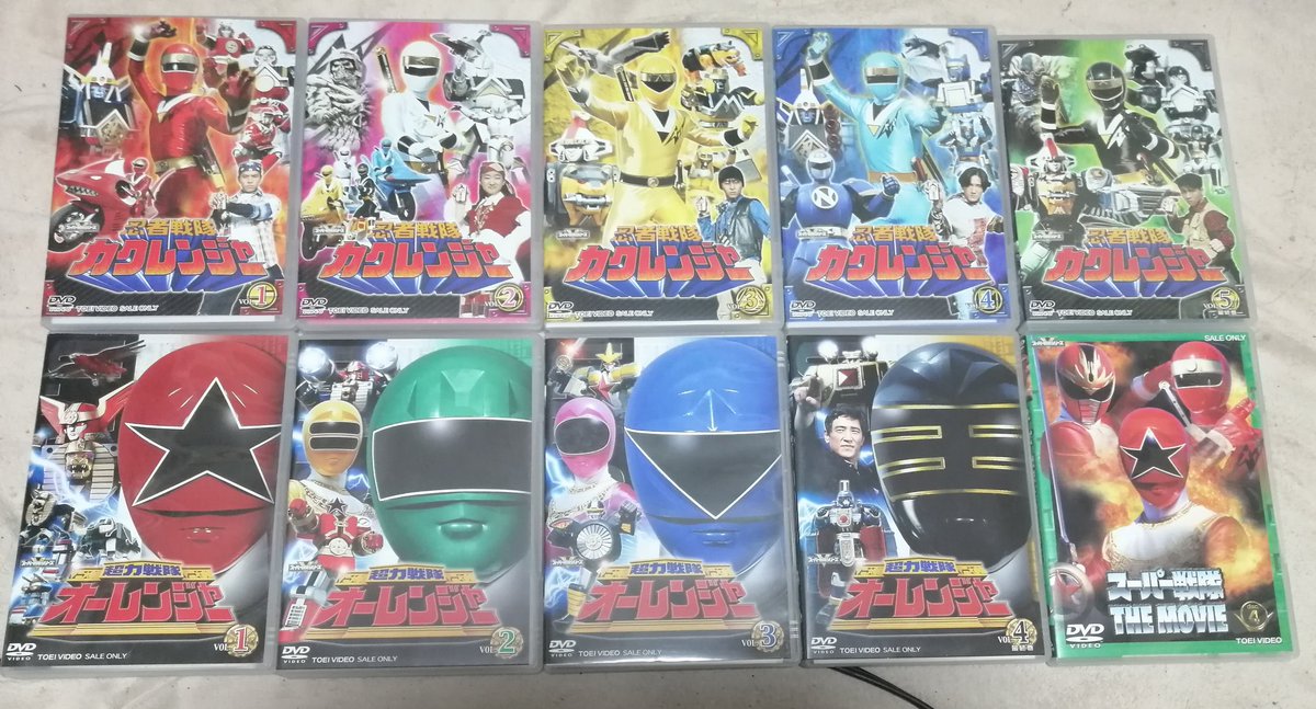 カクレンジャーとオーレンジャーも仲間入り👏 あとはファイブマンと