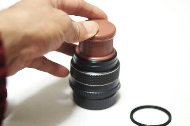 レンズ分解修理 ：ペンタックスタクマーSMC TAKUMAR 50mm/F1.4後期ゴム