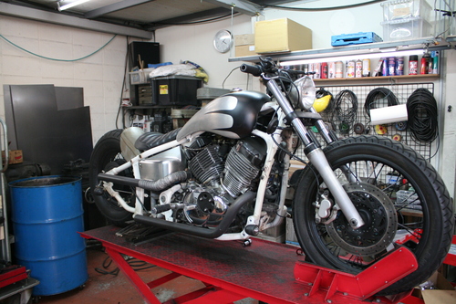 ドラッグスターカスタム リアホイールカバー装着！ : JET CUSTOM