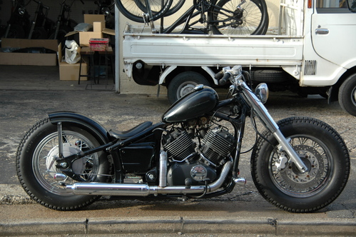 ドラッグスターカスタム リアホイールカバー装着！ : JET CUSTOM