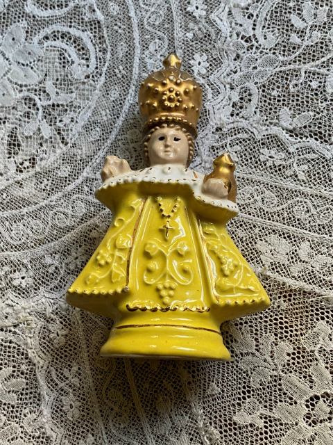 プラハの王冠の幼子イエス像3,4 : スペイン・バルセロナ・アンティーク