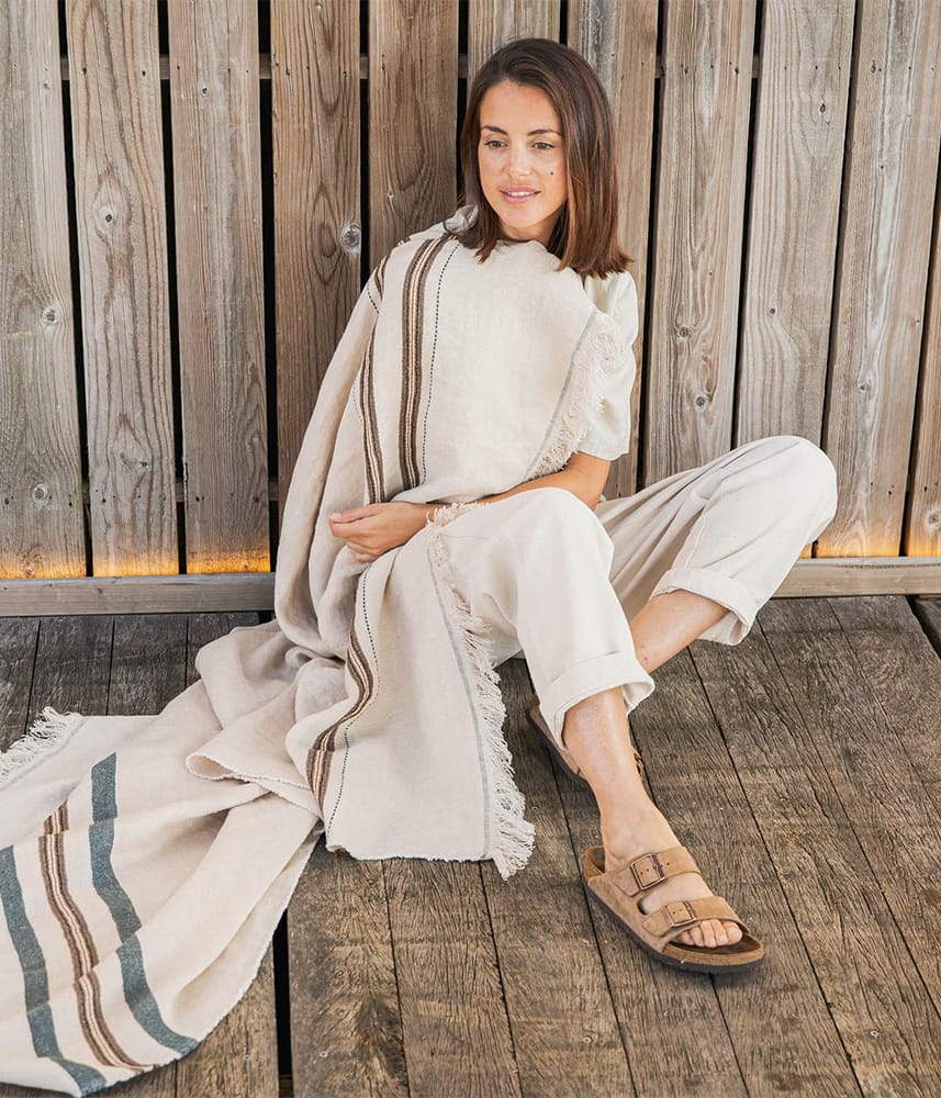 LIBECO HOME//リベコ リネンブランケット【ティノス】 | P&C