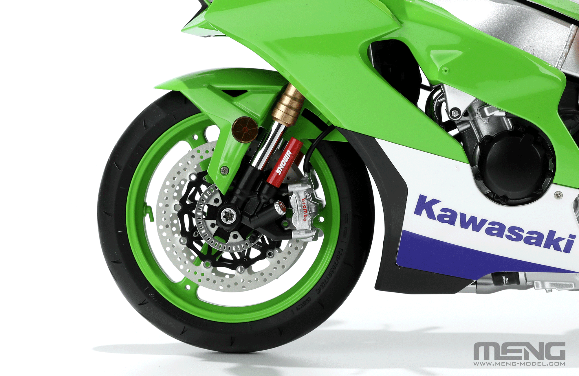 MENG 1/9 MT-007S Kawasaki NINJA ZX-10R Motorcycle &SPS-092 Metal