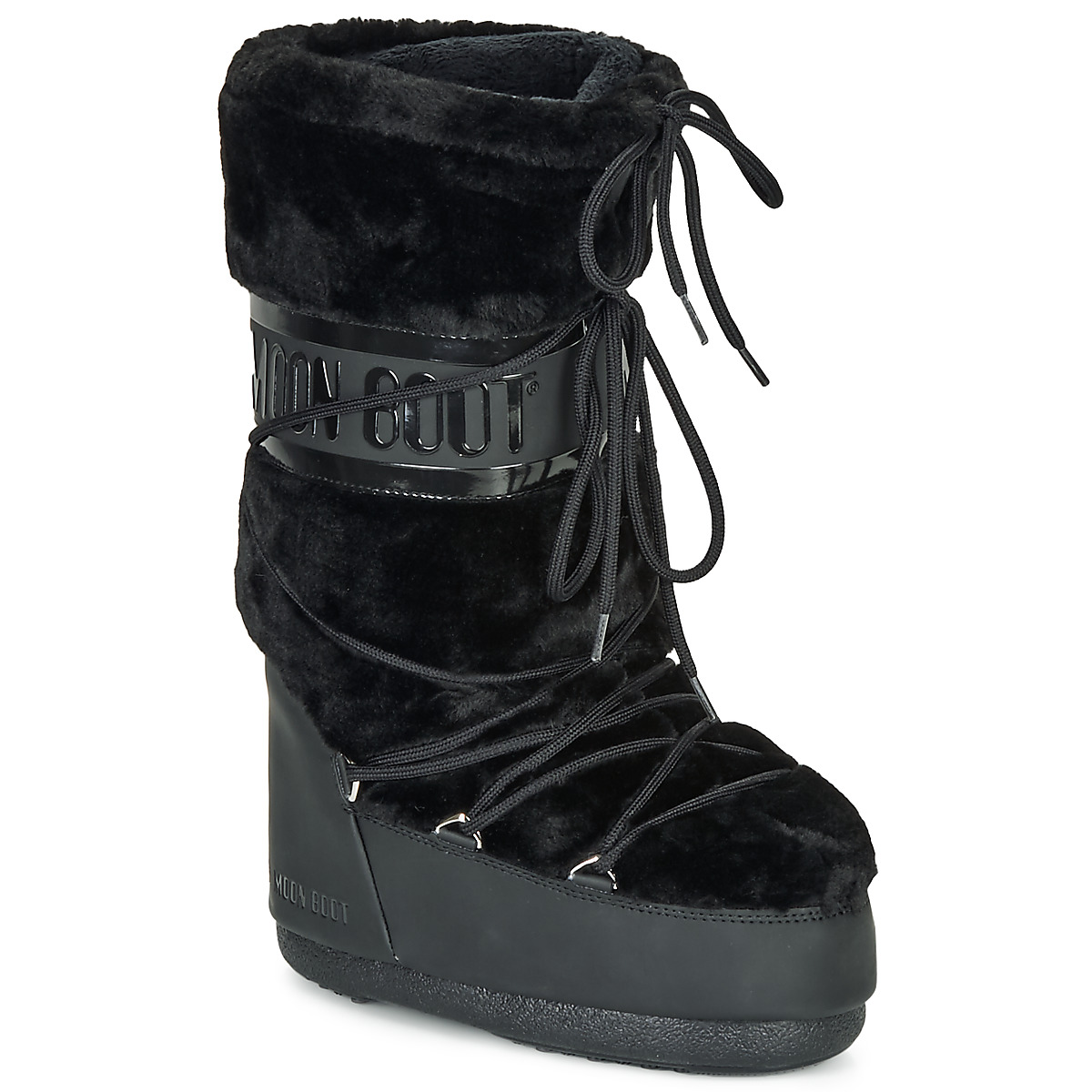 Moon Boot MOON BOOT CLASSIC FAUX FUR Black - Free delivery