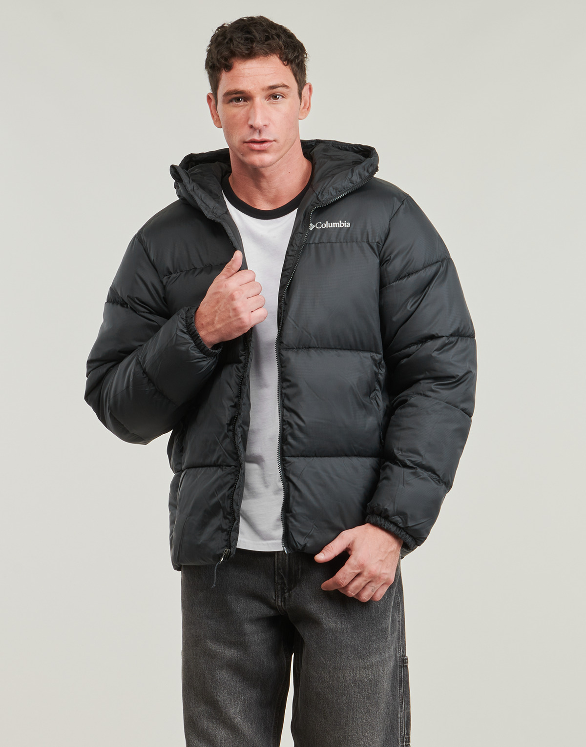 Columbia Puffect II Hooded Jacket Zwart - Gratis levering