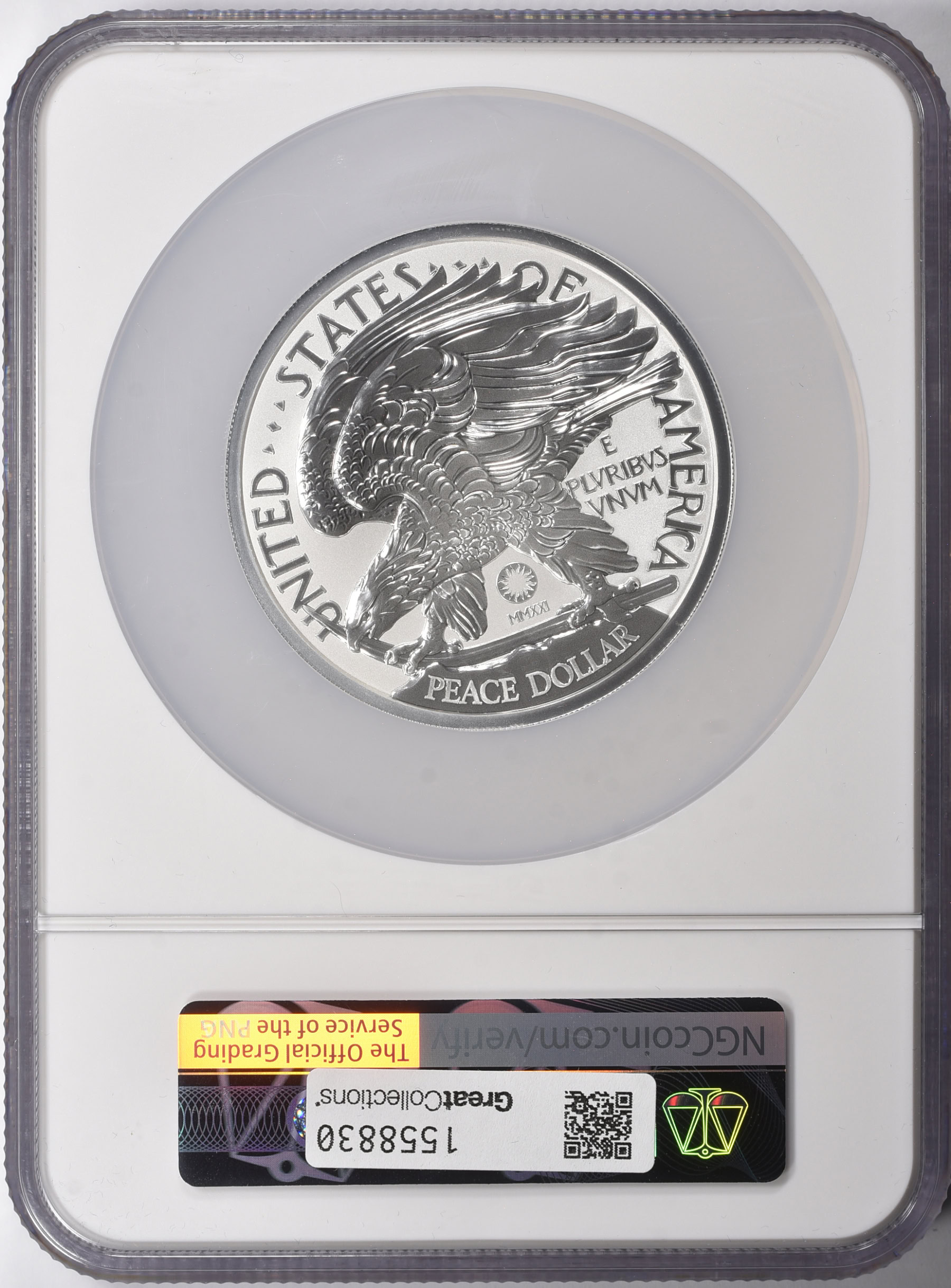 1921-2021 Silver 10oz Peace Dollar 100th Anniversary Ultra High