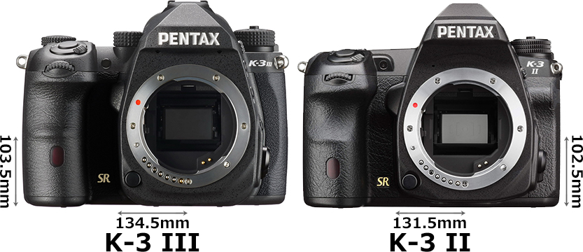 PENTAX K-3 III」と「PENTAX K-3 II」の違い - フォトスク