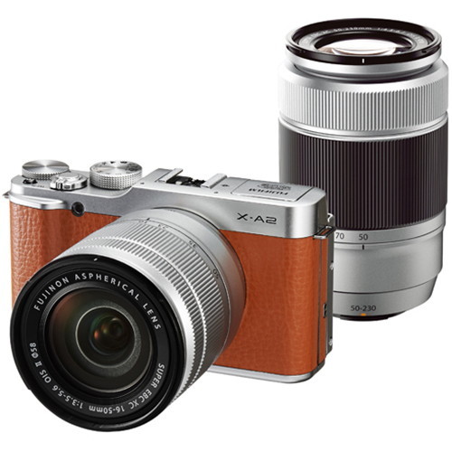 FUJIFILM X-A2 ダブルズームレンズキット (ブラウン) - 価格比較