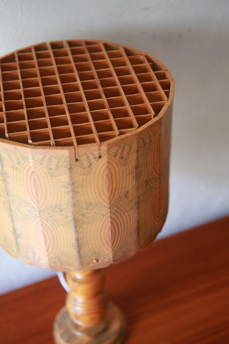 Swedish Vintage Pine Table lamp | phono | 金沢 北欧 中古家具