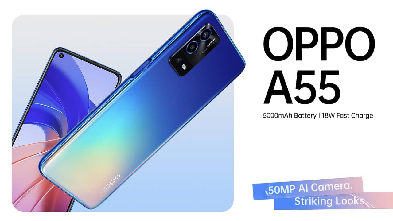 4G版 OPPO A55 発表、MediaTek Helio G35・50MPトリプルカメラ搭載