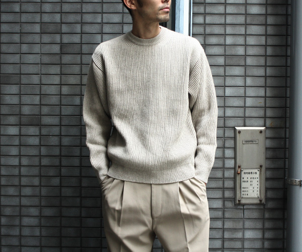 9/13(金)発売 AURALEE “CASHMERE WOOL RIB KNIT P/O” | andPheb Staff Blog