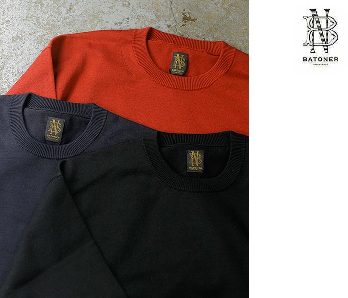 バトナー BATONER シーアイランド コットン クルーネックセーター THE
