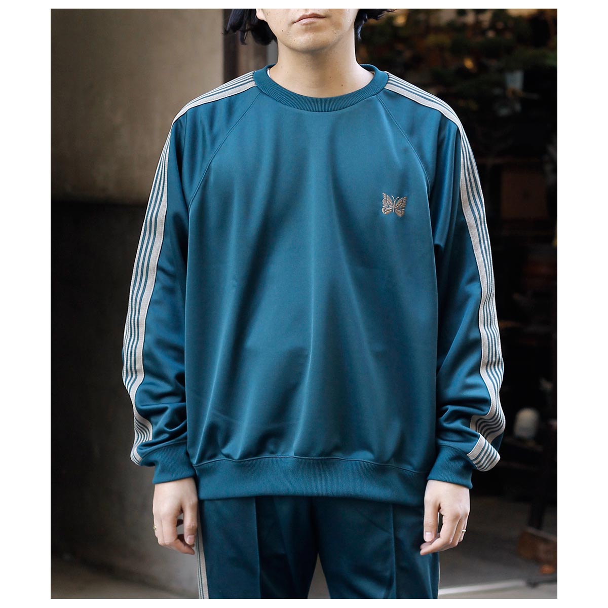 ニードルズ NEEDLES ポリスムース トラック クルー ネックシャツ Track