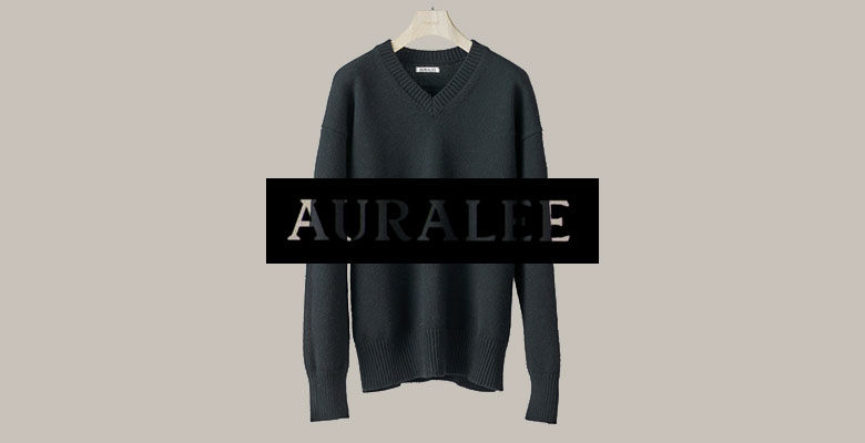 AURALEE FELT WOOL YARN KNIT V-NECK P/O | andPheb Staff Blog