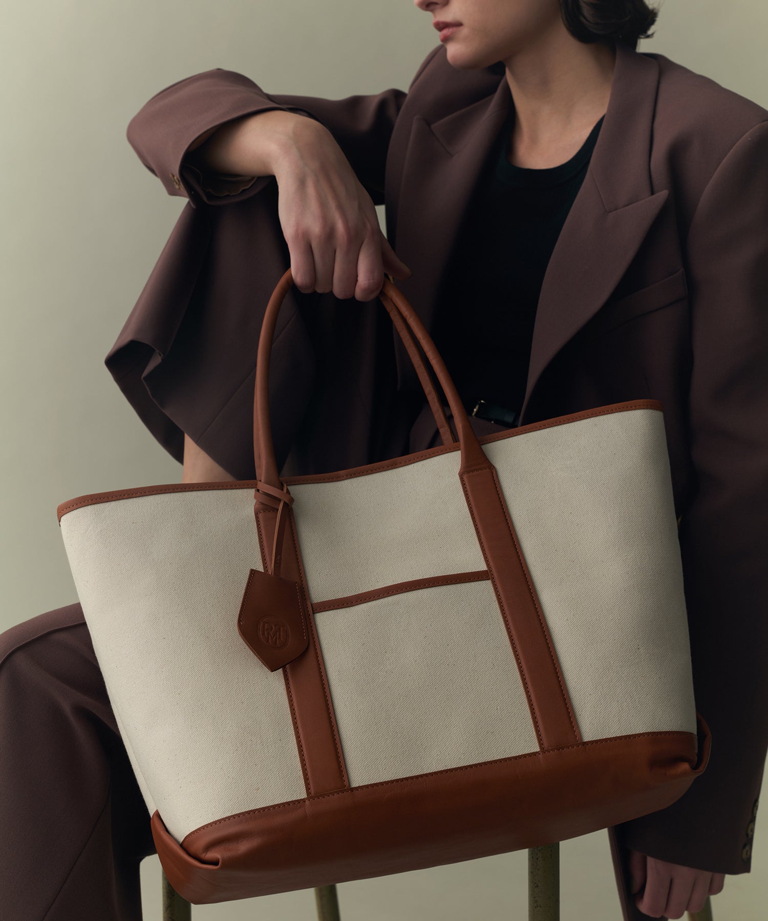 キャンバス レザー トート|バッグ|PIMENTÉ-ピモンテオンラインストア