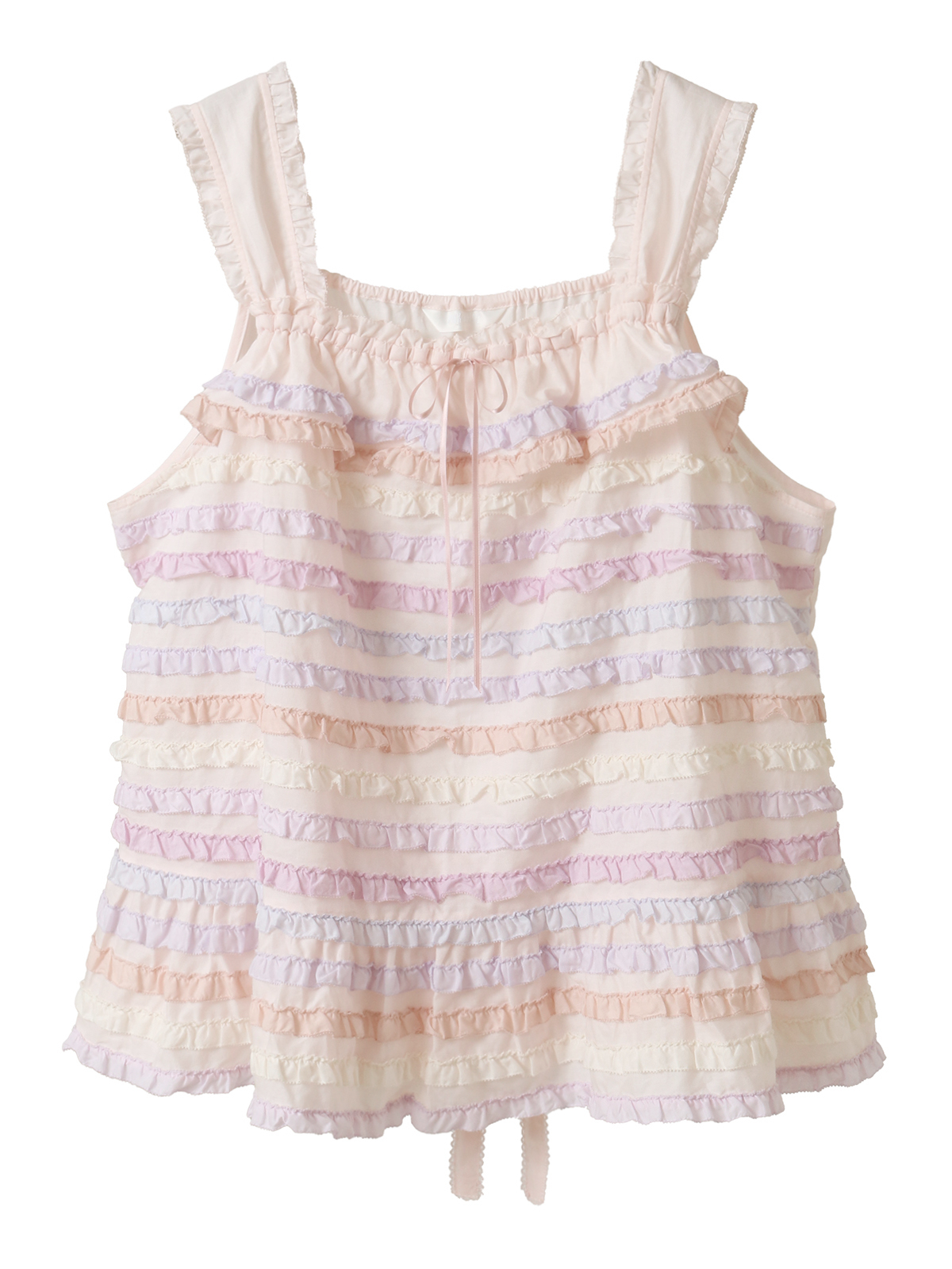 あじさいグラデーションフリルキャミソールブラウス｜ピンクハウス