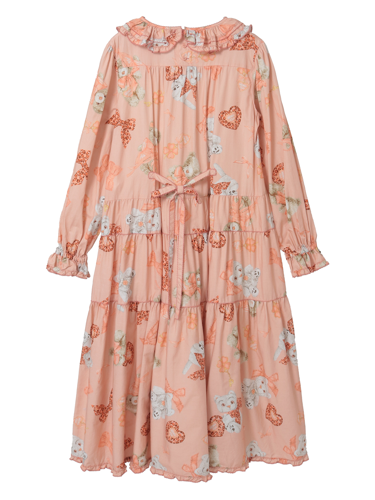 PINK HOUSE×Momoclo ももクロベアプリントミディワンピース｜ピンク