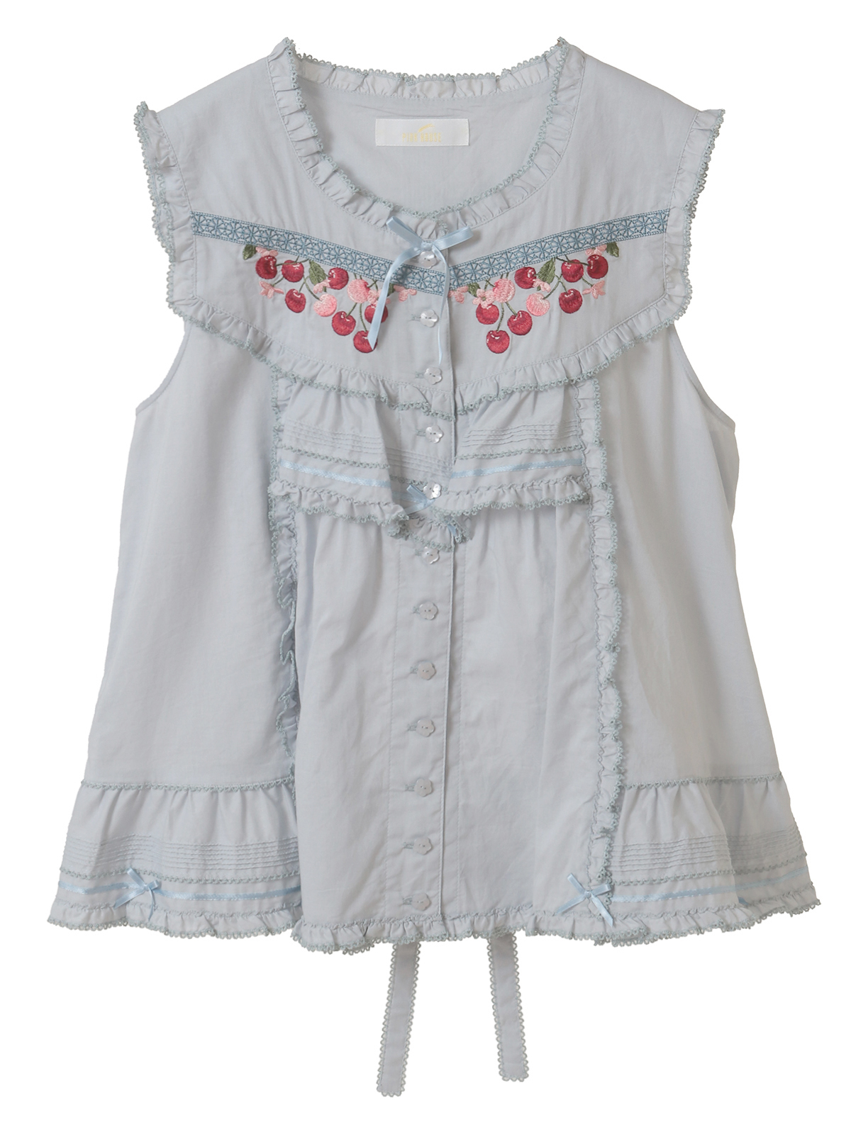 チェリー刺繍使いローンブラウス｜ピンクハウスオフィシャルオンライン