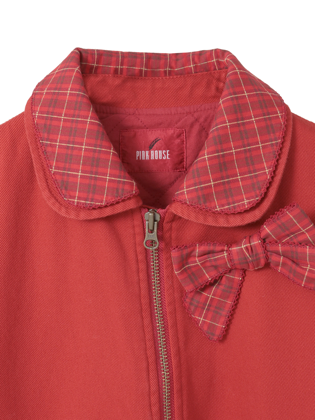 ハロウィーンワンダーランドワッペン使いゼッケン付きブルゾン｜ピンク