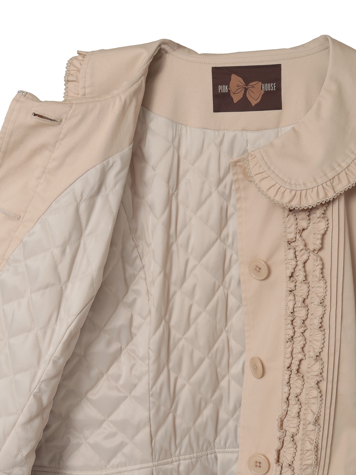 フリル使いティアードコート｜ピンクハウスオフィシャルオンライン