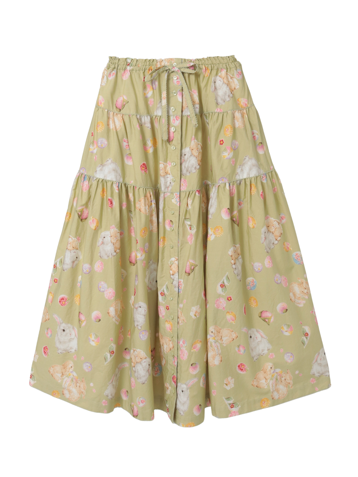 幸見うさぎプリントスカート｜ピンクハウスオフィシャルオンライン