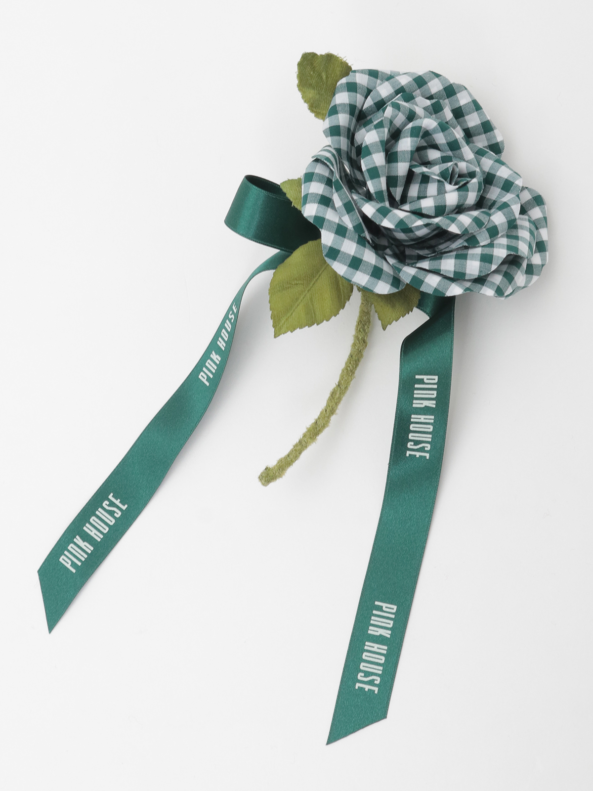ギンガムチェックローズコサージュ｜ピンクハウスオフィシャル