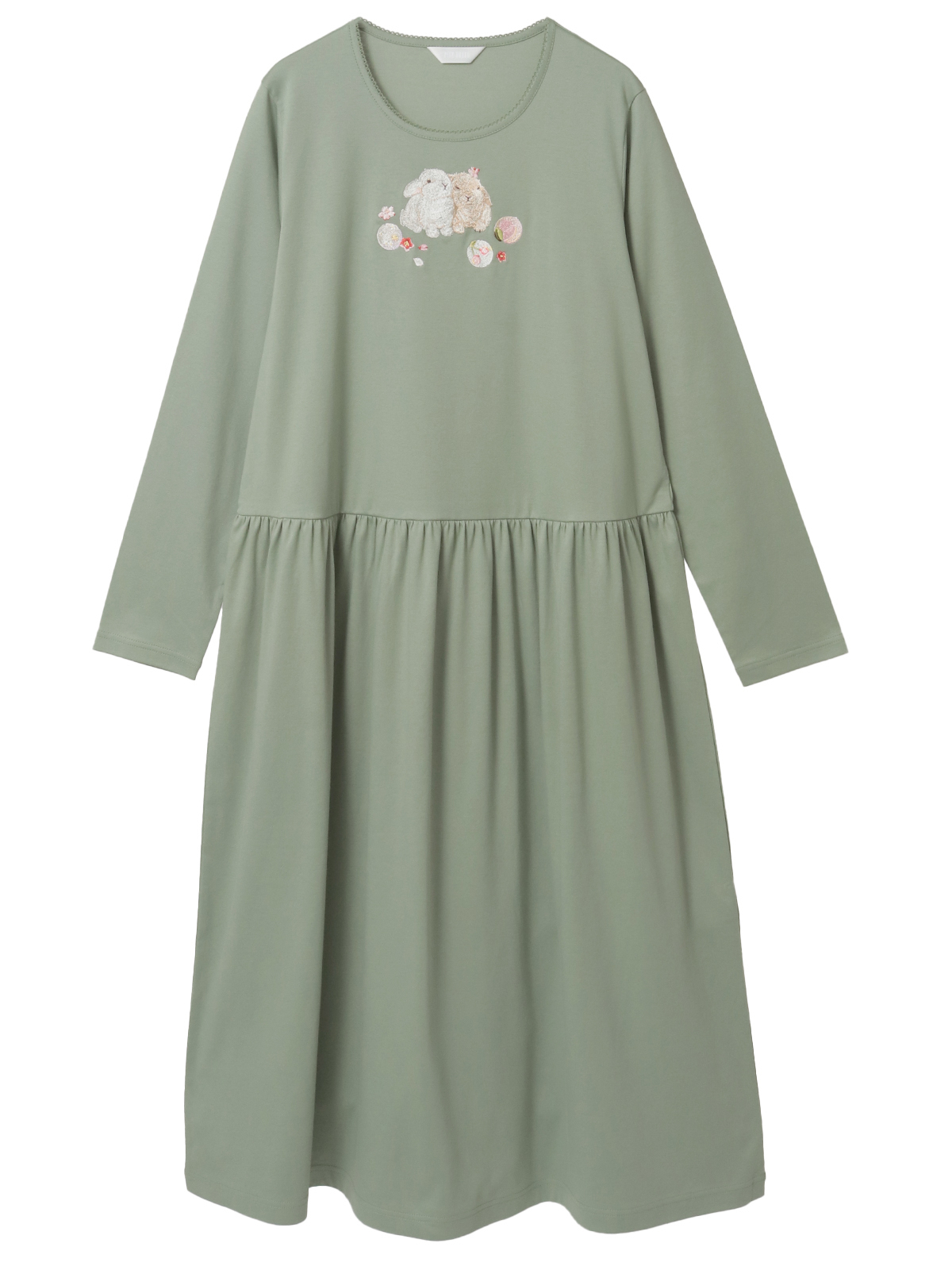 幸見うさぎ刺繍スムースワンピース｜ピンクハウスオフィシャル