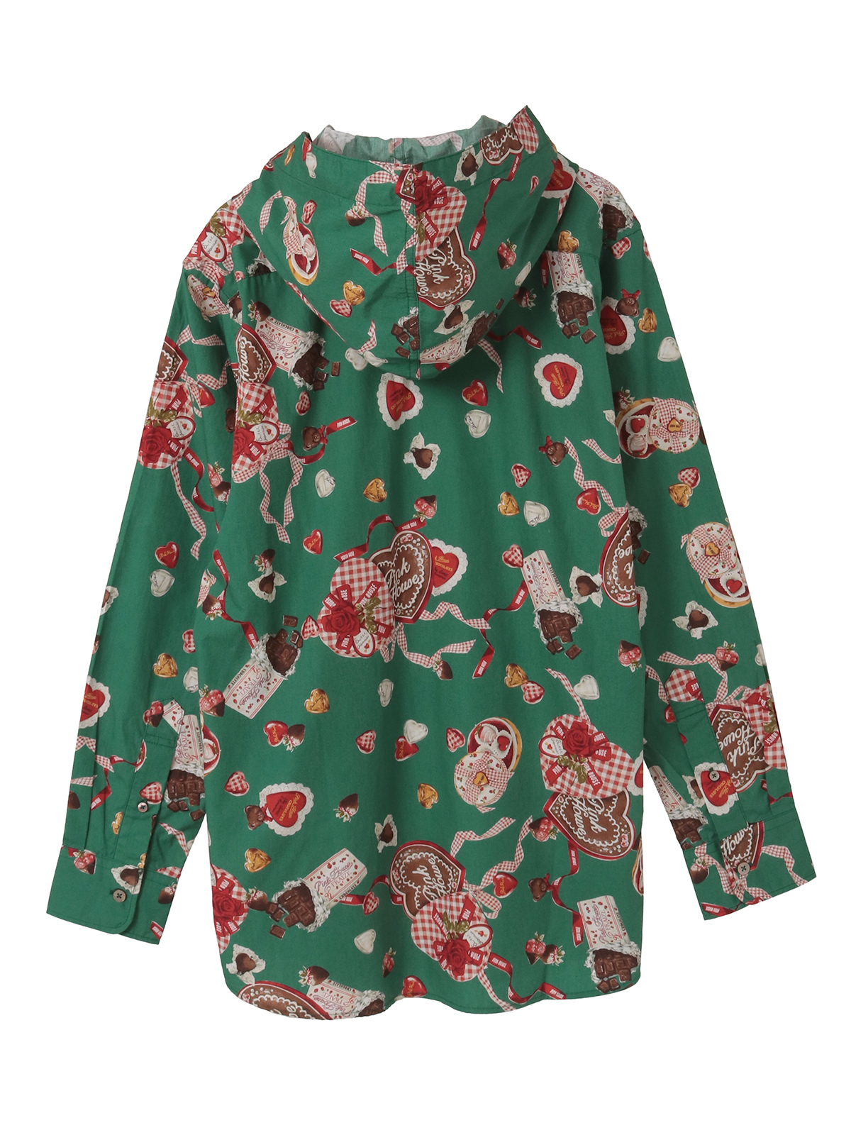 スウィートメモリーズプリントフードブラウス｜ピンクハウス