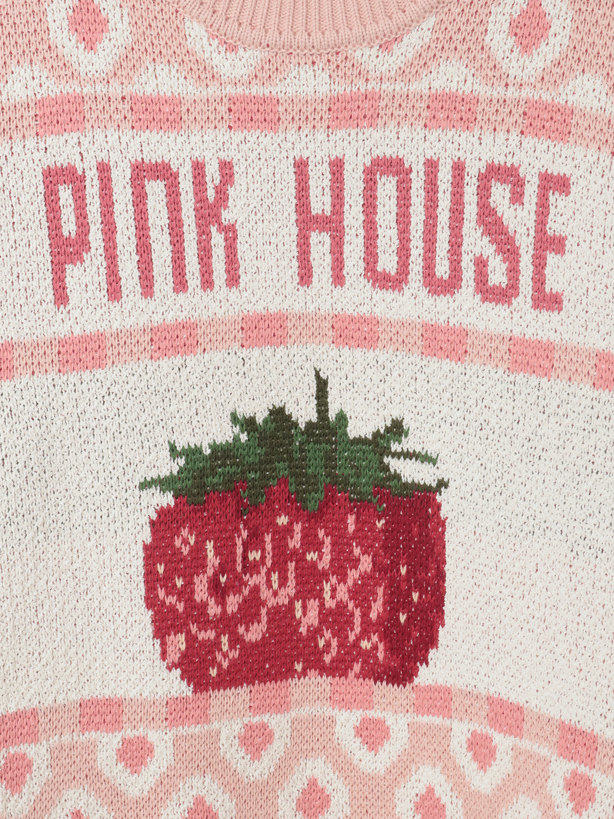 苺モチーフジャガードニット｜ピンクハウスオフィシャルオンライン