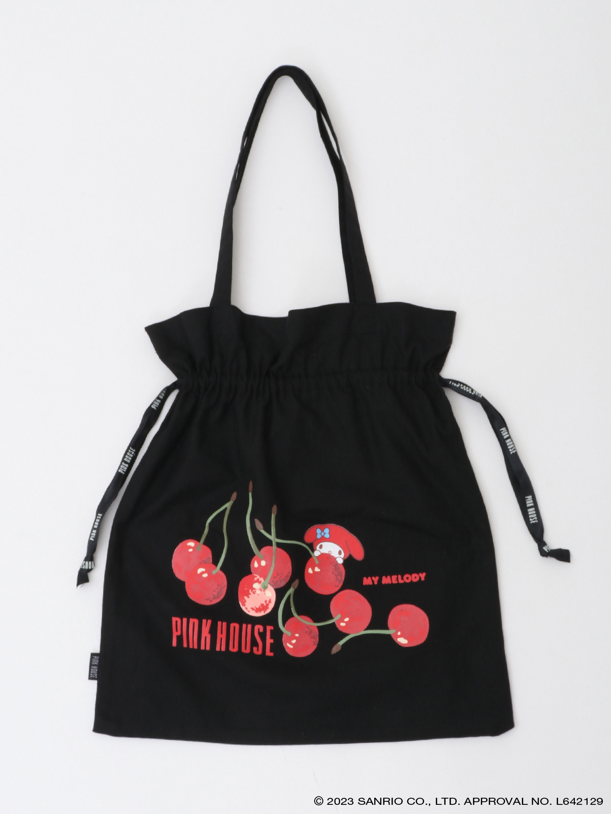 OUTLET】PINK HOUSE×マイメロディ 巾着型トートバッグ｜ピンクハウス